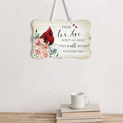 LifeSong Milestones Memorial Wall Hanging Signs Bereavement Keepsake Condolence Funeral Gift For Loss of Loved One 8x12 (Those We Love Don't Go Away (White)) - color: Those We Love Don't Go Away (White)