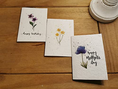 25 x A5 Plantable Seed Paper/Card - Print at Home Craft Paper with Wildflower Seed Mix