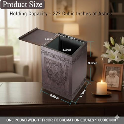 DGDCDV Cremation Urns for Human Ashes Adult Male Female - size: Large - Adult Urn
