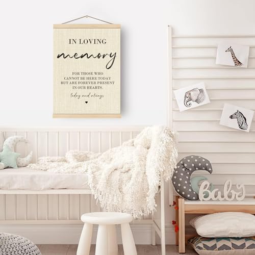 Boat Wades Poster Hanger Frame, In Loving Memory Wedding Sign, 12x16 Inch