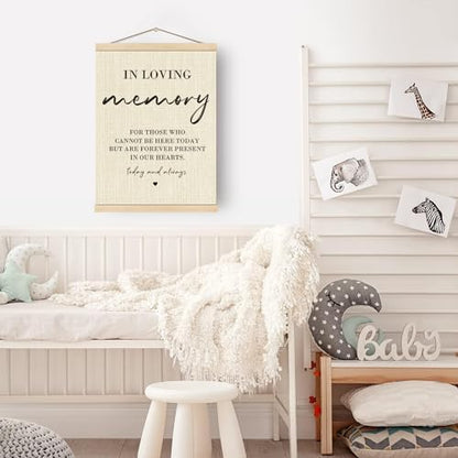 Boat Wades Poster Hanger Frame, In Loving Memory Wedding Sign, 12x16 Inch