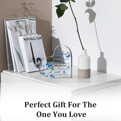 Sympathy Gifts for Loss of Loved One, Memorial Gifts for Loss of Nephew, In Memory of Nephew Plaque, Bereavement Condolences Grief Gifts, Funeral Remembrance Decor Ornament Sign - style: Nephew