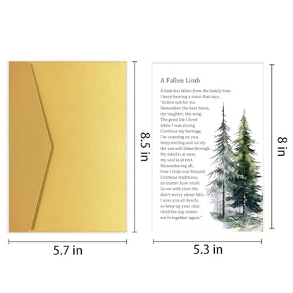 Bereavement Sympathy Card - In Memory of, Condolence & Sorry For Your Loss - color: #326