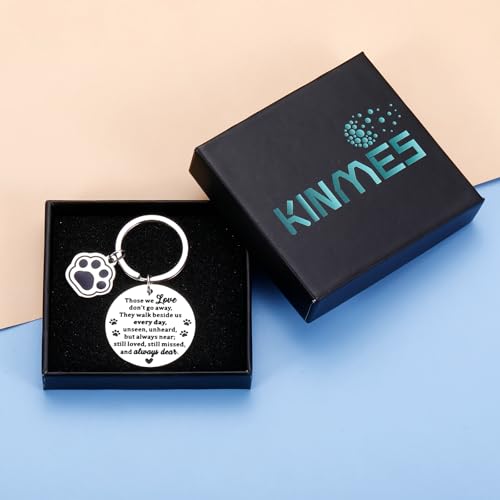KINMES Dog Memorial Gifts for Loss of Dog, Pet Sympathy Gifts, Pet Loss Sympathy Keychain for Pet Owner, Sympathy Gift for Cat, Bereavement Passed Away Gift