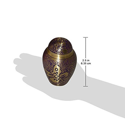 Beautiful Life Urns Purple Butterfly Keepsake Urn for Ashes - Small Size - NOT Intended for Full Cremation Ash Quantity - size: Keepsake