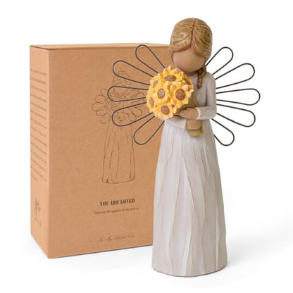 Thinking of You Encouragement Gift for Women,New Beginnings Sunflower Gifts | Inspirational Gifts for Women, Sculpted Hand-Painted Self Care Mental Health Gifts Figurine - color: Encouragement Gift