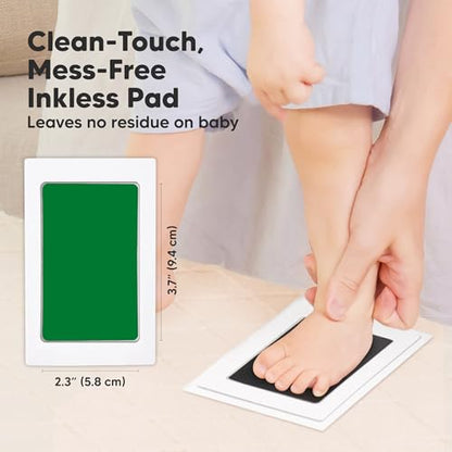 4pk Inkless Baby Hand and Footprint Kit, Mess Free Ink Pads (Holidays, R) | Newborn Keepsake, Dog Nose, Paw Print Kit, Clean Touch Ink Pads, Baby Handprints Footprints Kit, New Mom Gifts - color: Holidays, size: 4-Pack, Regular 2.3" x 3.7"