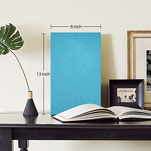 potricher Photo Album 4x6, 300 Pockets, Linen Cover, Blue | Small Capacity 4x6 Picture Albums with Horizontal Pockets, 4x6 Photo Book for Family, Wedding, Baby, Anniversary - color: Blue