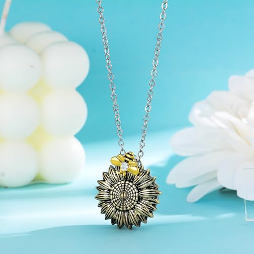 MeiceM Heart Crystal Urn Necklace for Ashes A Piece Of My Heart Lives In Heaven Cremation Jewelry Angel Wings Memorial Keepsake Pendant - color: Gold+Silver