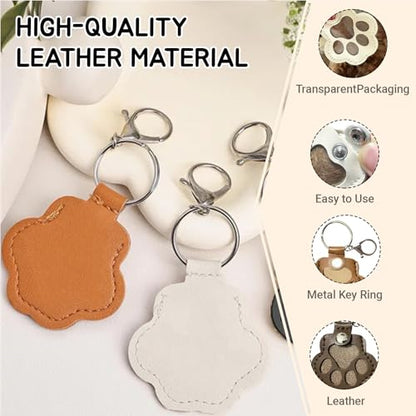 Dog Fur Storage Keychain（1Pcs,Light Brown） - color: Light Brown