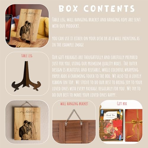 Personalized Wooden Photo Print from Your Picture Custom Photo on Wood - color: Rustic Photo Design