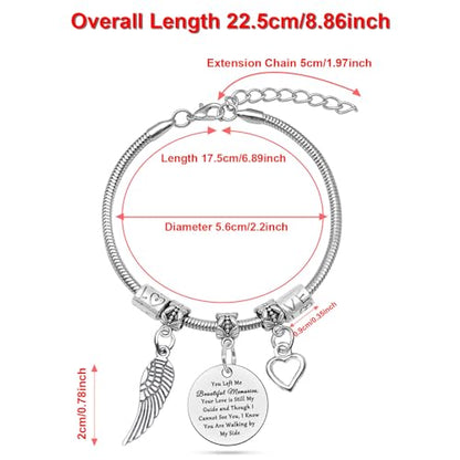 DlaeKua Memorial Gifts for Women Loss Loved Ones Bracelet Remembrance Gifts for Husband Boyfriend Memorial Gift for Loss of Mom Dad Sister Brother Memory Gift for Women
