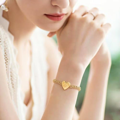zeqingjw Pet Cremation Urn Bracelet for Ashes for Women Dog Cat Paw Urn Bangle Heart Cremation Jewelry Keepsake Memorial Urn Jewelry - color: Gold