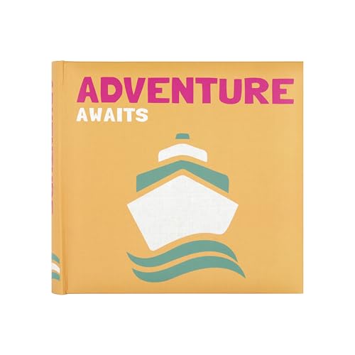 MCS Adventure Awaits Orange Photo Album, 200-Pocket, 4x6, 12x12 Pages - style: Adventure Awaits