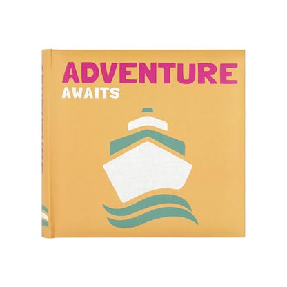 MCS Adventure Awaits Orange Photo Album, 200-Pocket, 4x6, 12x12 Pages - style: Adventure Awaits