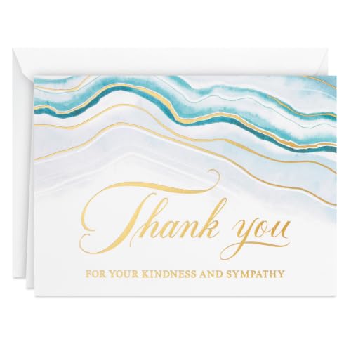 Hallmark Funeral Thank You Cards, 20-Pack (Kindness and Sympathy)