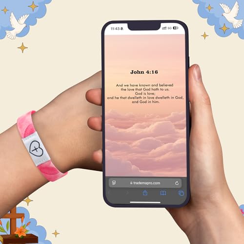 EYxsaxenk NFC Bible Verse Bracelets with Greeting Cards Christian Gift Set