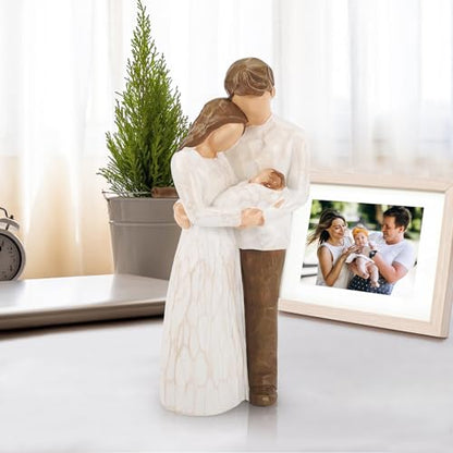 New Parents Gift for Couple,New Mom and Dad Gift,First Time Mom Dad Gifts - color: White-family of 3