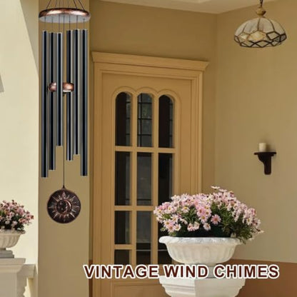 48" Large Wind Chimes for Outside, Sun Moon Star Outdoor Decor - size: 48" Sun Moon Star