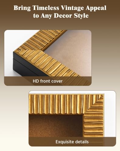 11x14 Antique Gold Shadow Box Display Case for Photo Print Postcard Ticket - color: Gold, size: 11x14