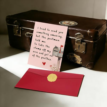 Funny Birthday Card for Women, Men, Dad, Mom, Brother, Sister, Husband, Friend, and Anyone Rude Anniversary Card - color: DTK-297