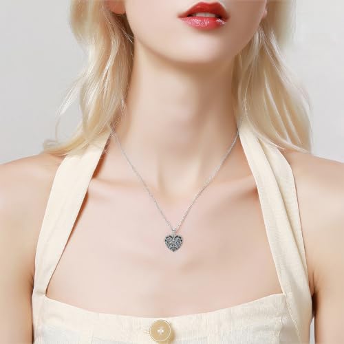 Dorunmo Locket Necklace 925 Sterling Silver Pictures Photo Keep Someone Near to You Custom Lockets Mother's Day Jewelry Personalized Photo Locket Gifts - color: K-Butterfly, style: Locket Only