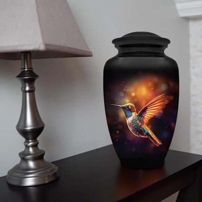 Hummingbird Urn - Extra Large Urn with Bag for Adult Ashes - color: Hummingbird, size: 1 Extra Large Urn