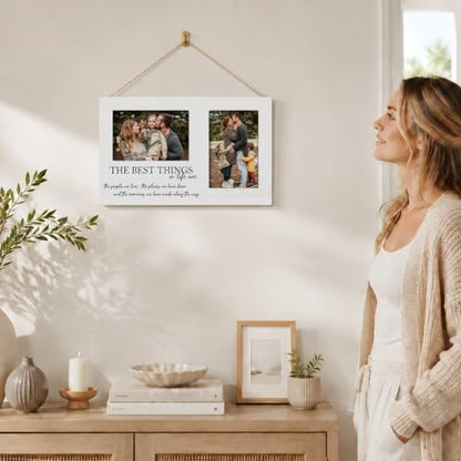 Family Double Picture Frame 4x6, Friends Two Photo Frame - color: color-3