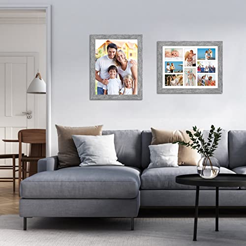 13x17 Collage Frame, 8 Open 4x6 Photo Frame Collage for Wall - color: Grey, size: 13x17 - (8 open4x6）