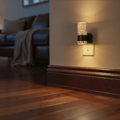 Night Light, Dimmable Night Lights Plug into Wall | LED Night Light, 0-100 LM Adjustable Brightness, 3000K Automatic Plug in Night Lights, Dusk to Dawn Sensor, Hallway Bathroom - color: White, size: 2 Pack