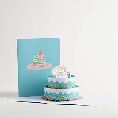 Lovepop Happy Birthday Fun Sprinkles Cake Pop-Up Card with Envelope | Paperpop Card 4.5x5.9; 3D Colorful Dessert Greeting Card for Women, Men, Kids, Daughter, Son, Mom, Dad, Husband, Wife - color: Happy Birthday Fun Sprinkles Cake