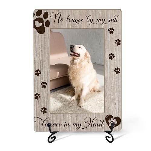 Pet Memorial Picture Frame with Iron Stand, Pet Loss Remembrance Gifts, Dog Memorial Photo Frame, Dogs Lovers Gift for Women or Men, Photo Frame Photo for Tabletop Display - style: Pet Memorial