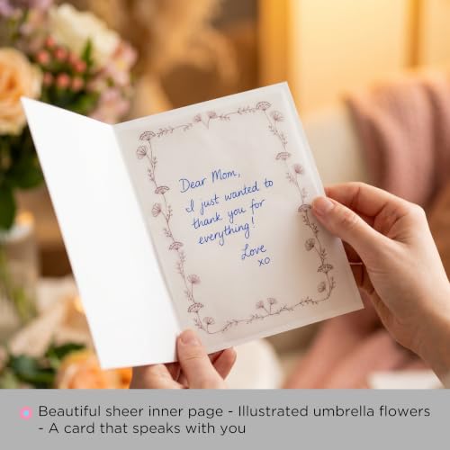 Cuddles&Hugs Handmade Botanical Flower Card – Copper Bouquet | Birthday, Thank You, Anniversary, Wedding, Mother’s Day, Sympathy, Graduation, Retirement, Congratulations, Thinking of You - For Her
