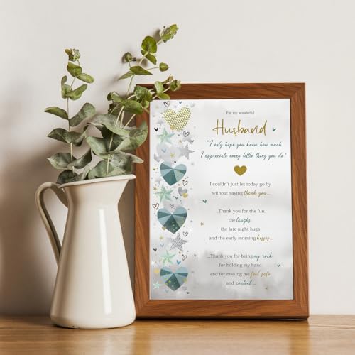 Husband Birthday Card, Happy Birthday Gift for Husband from Wife - color: QQ-67