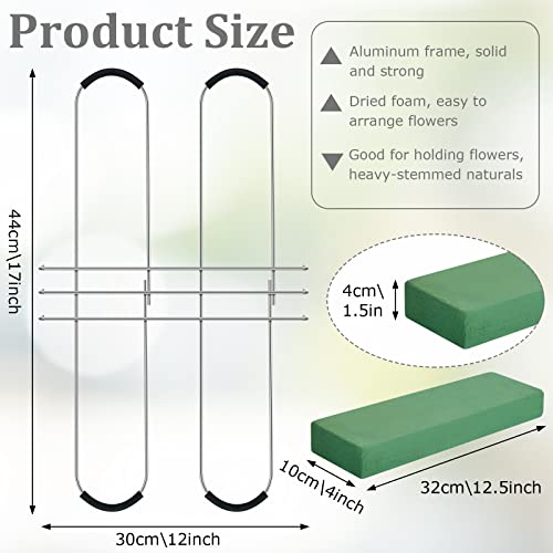 Patelai 6 Pack Headstone Flower Saddle 12 Inch Grave Saddles
