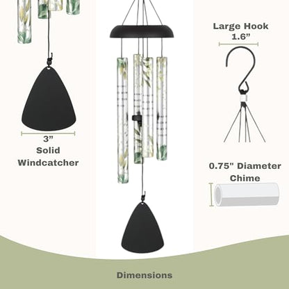 Carson 21" Memorial Windchime 'Amazing Grace How Sweet The Sound' Hymn'