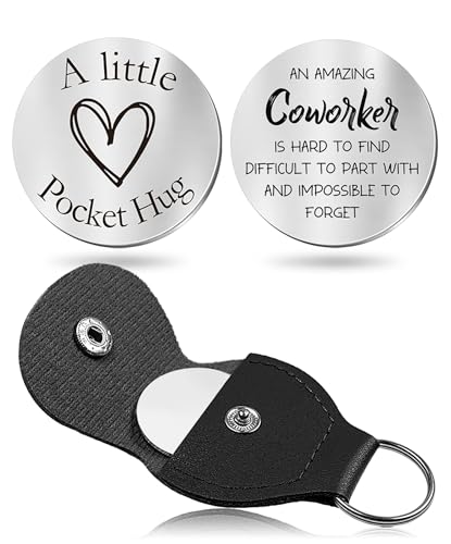 CINDYHE Pocket Hug Token keychain for Men Women Him Her(Coworker) - color: Coworker