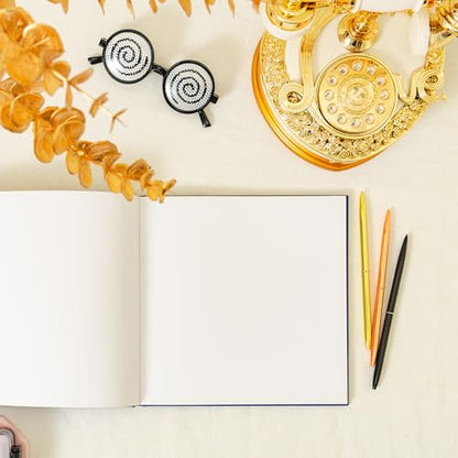 Calculs So Little So Loved Baby Shower Guest Book, Blue - color: Blue & Rose Gold