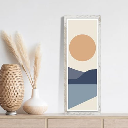 Hongkee 12x36 Picture Frame Set of 2, Collage Twelve 4x6 with Mat, Glass - color: Distressed White, size: 12x36 in matted to 12-4x6