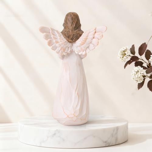 Housewarming Gifts New Home, Angel with House Figurines Hand-Painted | House warming Gifts Ideas for Women, Men, Couple, First Time Home Buyers, Homeowners - style: Housewarming Gifts