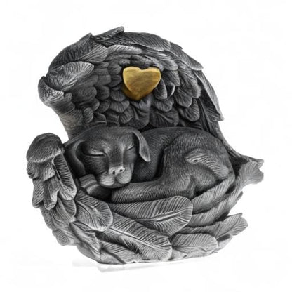 iHeartDogs Dog Urn Memorial Garden Stone Urn for Ashes, Pet Loss Gift | For Dog Ashes, Pet Memorial Gifts, Dog Figurine, Garden Decor