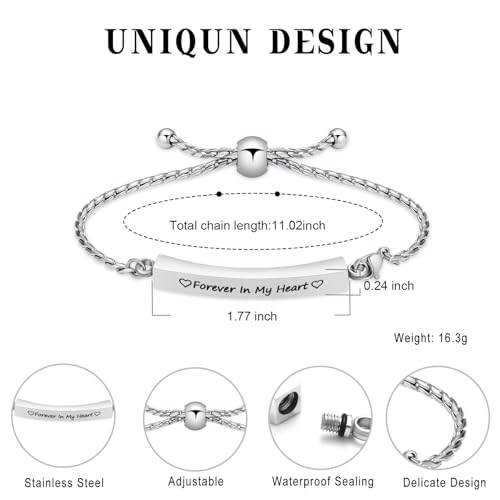 Minicremation Shiny Crystal Cremation Bracelet for Ashes for Women Cube Urn Bangle Locket Ash Holder Memorial Jewelry Bracelet Keepsake Gift - color: 2pcs