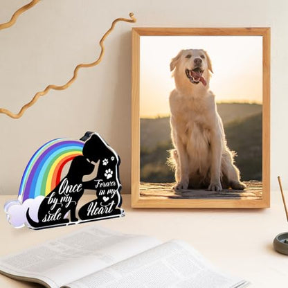 Pet Sympathy Gifts, Condolences Gifts for Pet Loss Remembrance, Sympathy Gifts for Loss of Dog, Condolences Gift for Remembrance, Bereavement Gift for Loss Pet, Pet Memorial Acrylic Rainbow Bridge - style: 045