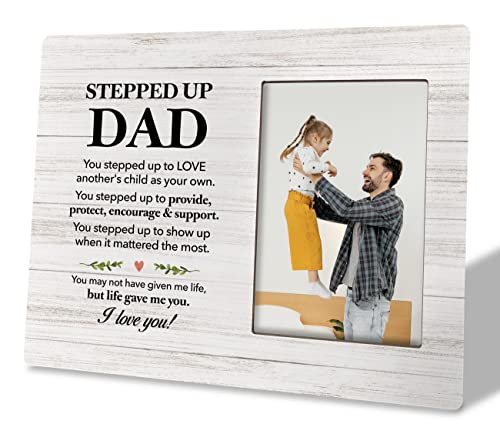 To Stepped Up Dad Photo Frame Gifts, You May Not Have Given me Life but Life Gave Me You, Wooden Picture Frame Gift, Stepdad Photo Gift, Grateful Gift for Bonus Dad, Fathers Day Gift, Adopted Dad Gift - color: Fathers Gift 27