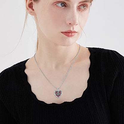 SOULMEET Personalized Silver Locket Necklace That Holds Pictures Photo Keep Someone Near to You, Memorial Custom Lockets Necklaces Letters Engraving for His Her - color: A8-Red opal sunflower-Black, style: Locket Necklace Only