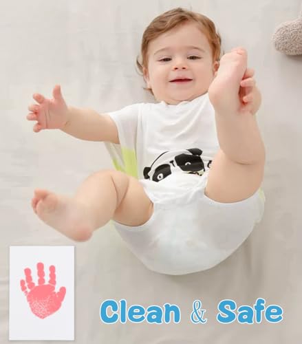 XL Size Baby Handprint Kit,Baby Footprint Kit,Newborn Gift,Keepsake - color: Pink