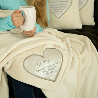Pavilion Gift Company - Cat Mom Gift Soft Royal Plush Blanket 50x60 Inch - style: Cat Mom