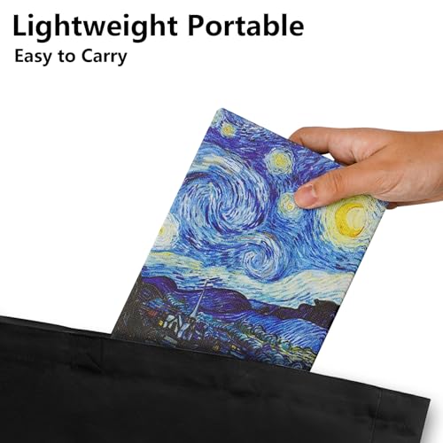 Photo Album 4x6 with 50 Pockets, Small Picture Album with Premium Leather Album Cover, Slip-in Mini Picture Book for Family Wedding Anniversary Baby Vacation Pictures, Starry Night