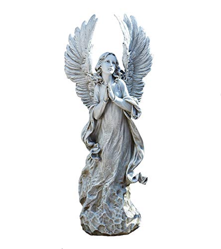 Joseph's Studio by Roman - Collection, 21" H Praying Angel W/Wings, Made from Resin, High Level of Craftsmanship and Attention to Detail, Durable and Long Lasting