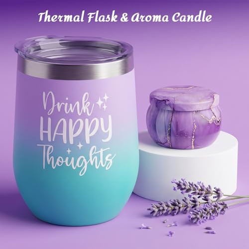 Get Well Soon Gift Baskets for Women,Self Care Gift Package Box, Birthday,Spa & Sympathy Care Package Gifts Set for Mom, Wife, Girlfriend, Sister & Friends - color: Purple